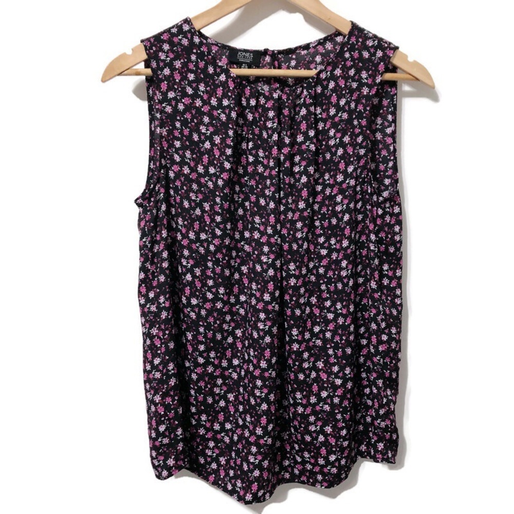 JONES NEW YORK Floral Sleeveless Blouse